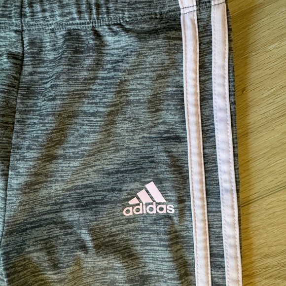 Pink and Gray Girls Adidas Joggers | size 6 - Picture 4 of 4